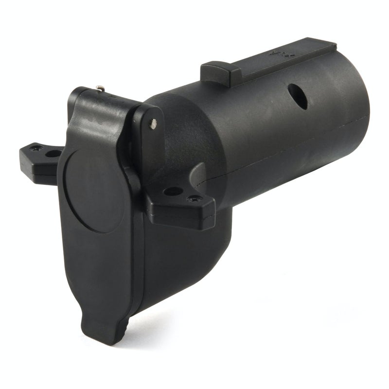 CURT 57726 7-Way RV Blade Vehicle-Side to 6-Way Round Trailer Wiring Adapter with Backup Alarm, Center Pin Auxiliary Power, 1 Count (Pack of 1) - Image 4